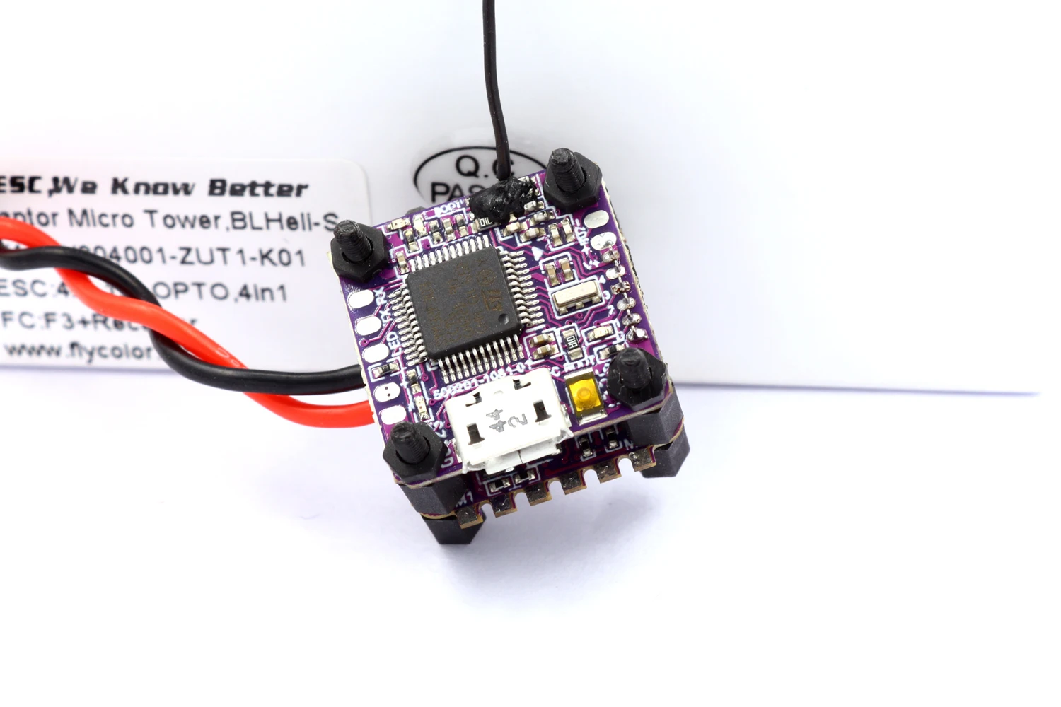 Контроллер полета JMT Flycolor Raptor Micro Tower F3 + 4 в 1 4A бесщеточный Мультикоптер ESC для