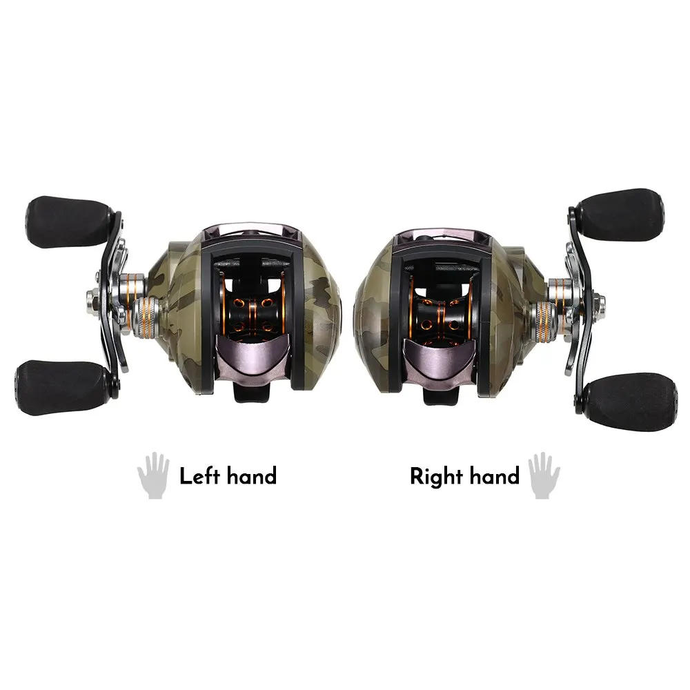 Baitcast Fishing Reel 12+1 Ball Bearings Baitcasting Baitcaster Tackle Lightweight High Speed 8.1:1 Gear Ratio | Спорт и развлечения