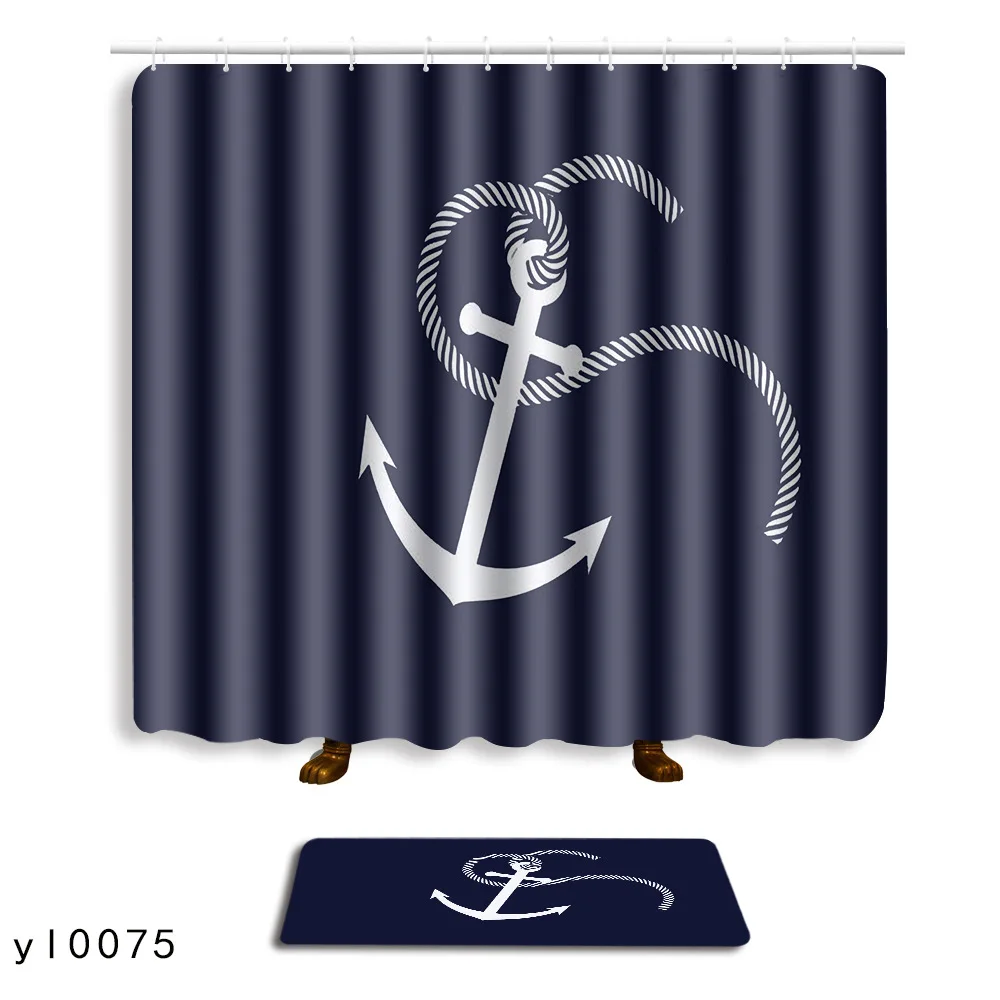 

Занавеска для душа пластиковая непромокаемая с геометрическим принтом, 2 шт./Лот, 180*180 см