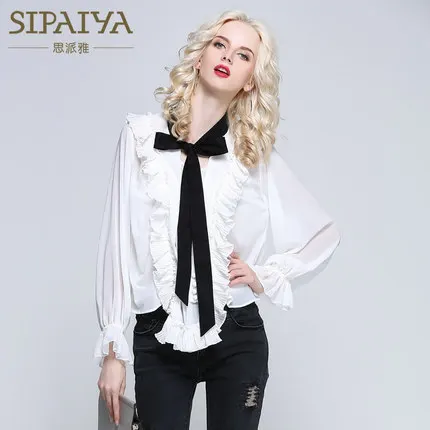 

New paragraph autumn agaric long sleeved shirt jacket all-match temperament female perspective in summer