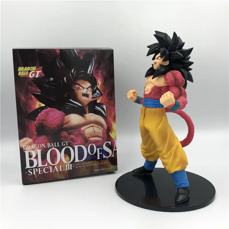 Dragon Ball Z Goku GT кровь Саян вырывается Супер Саян 4 красный боевой вер. ПВХ фигурка DBZ коллекция 20 см