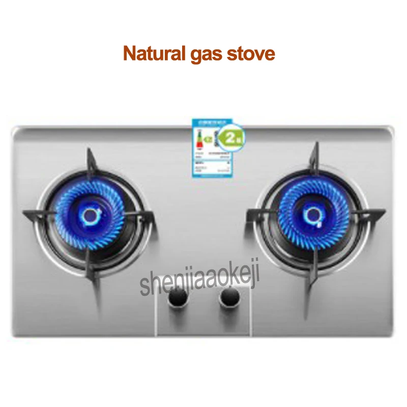 

XG101AT газовая плита, встроенная настольная двухсторонняя плита с двумя головками, домашняя энергосберегающая газовая плита, 1 шт.