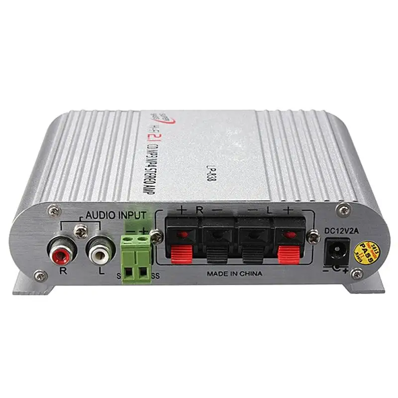 BEESCLOVER Портативный 2 1 Каналы бас стерео усилитель Hi Fi Amplificador высокое QualityCD MP3