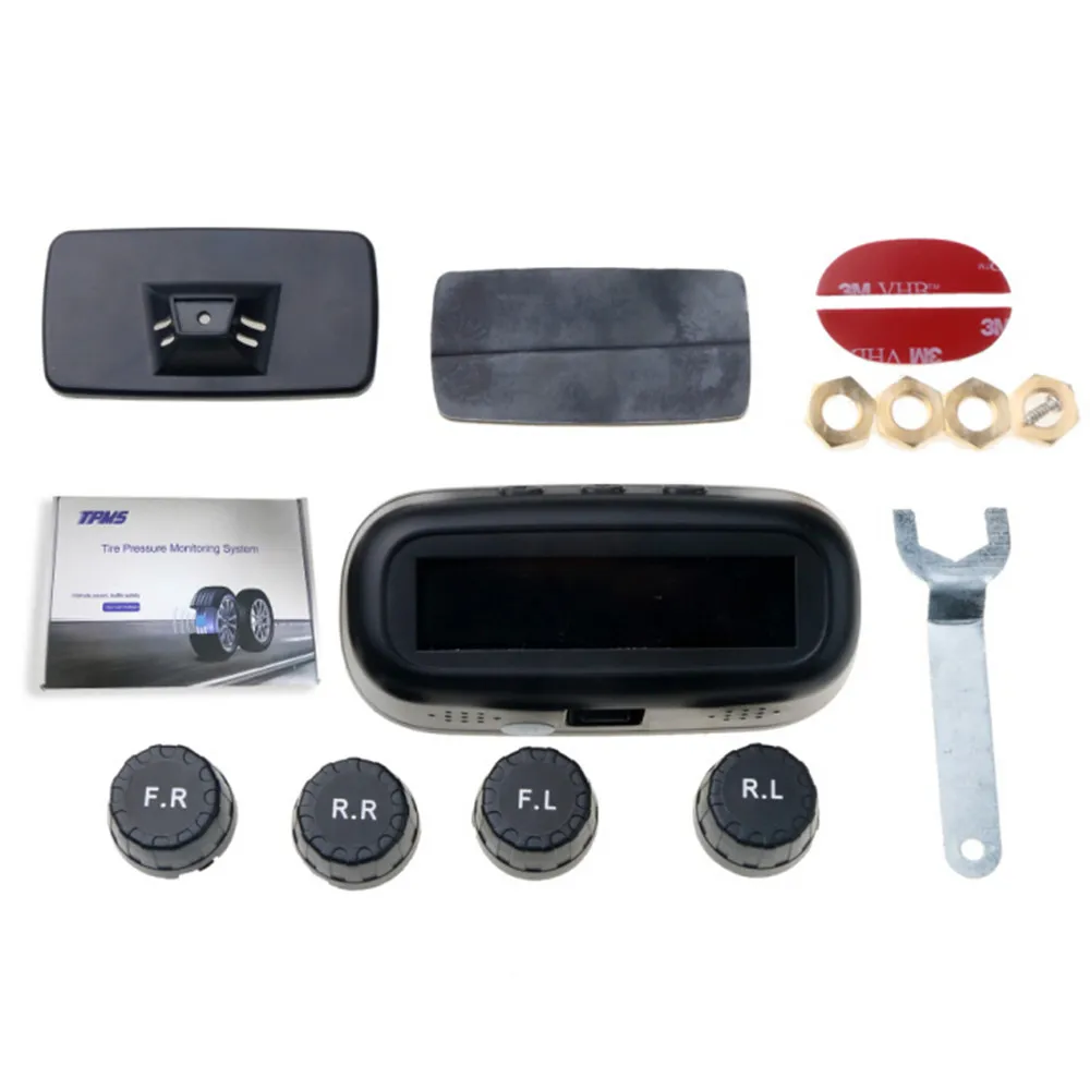 Скрытая на лобовом стекле Солнечная энергия USB зарядка TPMS автомобильная система