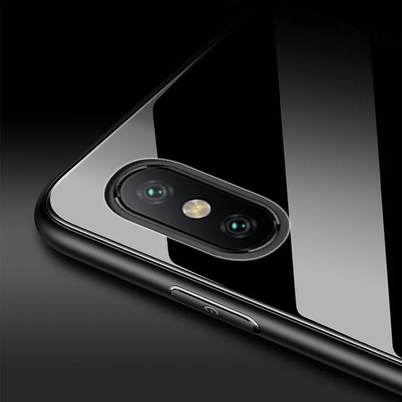 Yuetuo оригинальный роскошный стеклянный зеркальный чехол для xiaomi mi 8 lite se 8se mi8 mi8se
