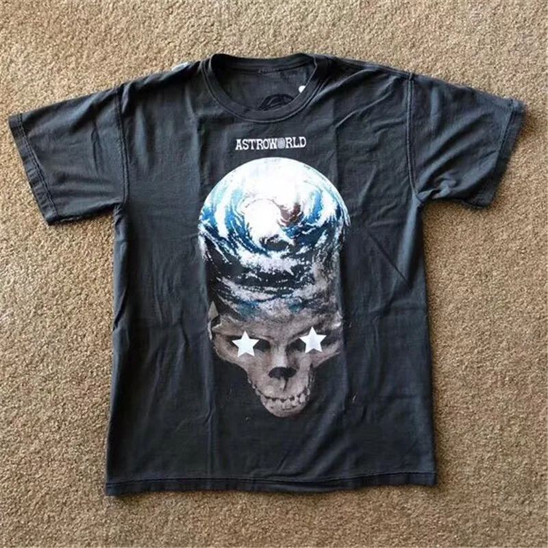Футболка ASTROWORLD RAVIS Скотт стоп Трина BE GOD мужская и женская Двусторонняя одежда