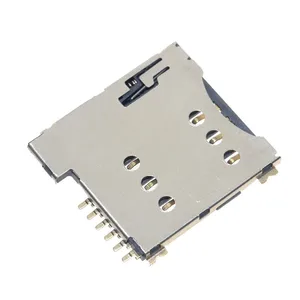 Self push SIM card slot Micro SIM Memory card Holder adapter connect use for GSM Module SIM800L SIM800C