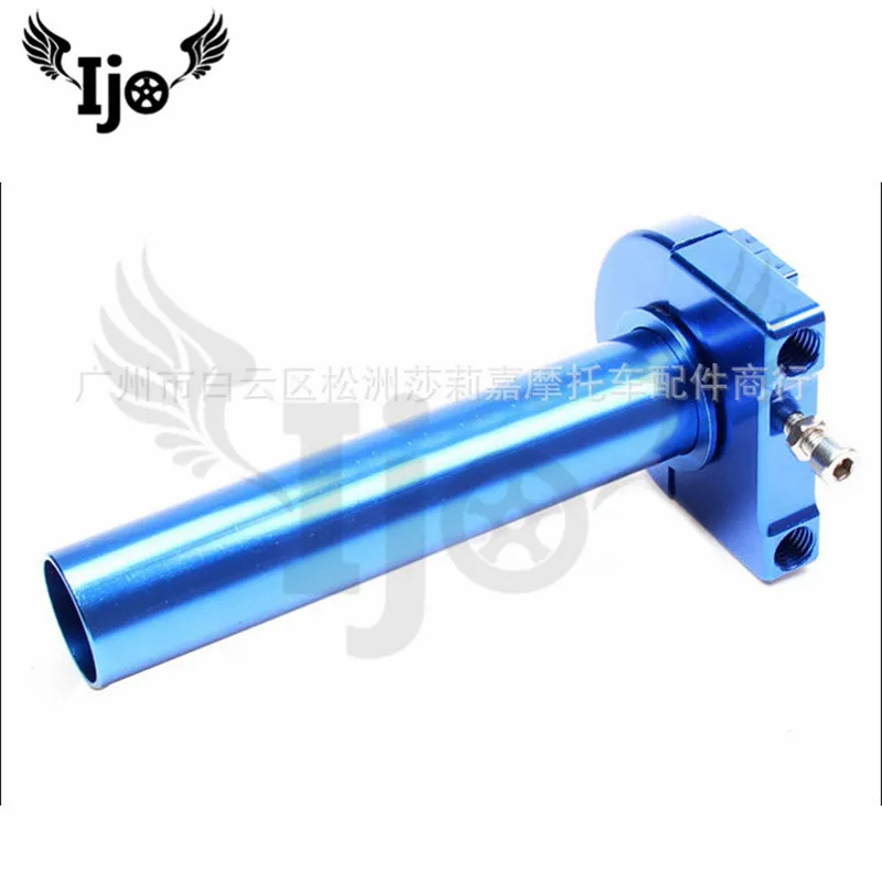 Manillar мото дроссельная заслонка ремонтная ручка unviersal для honda steed dio shadow yamaha r15 vespa piaggio ktm exc moto rcycle руль - Цвет: Синий