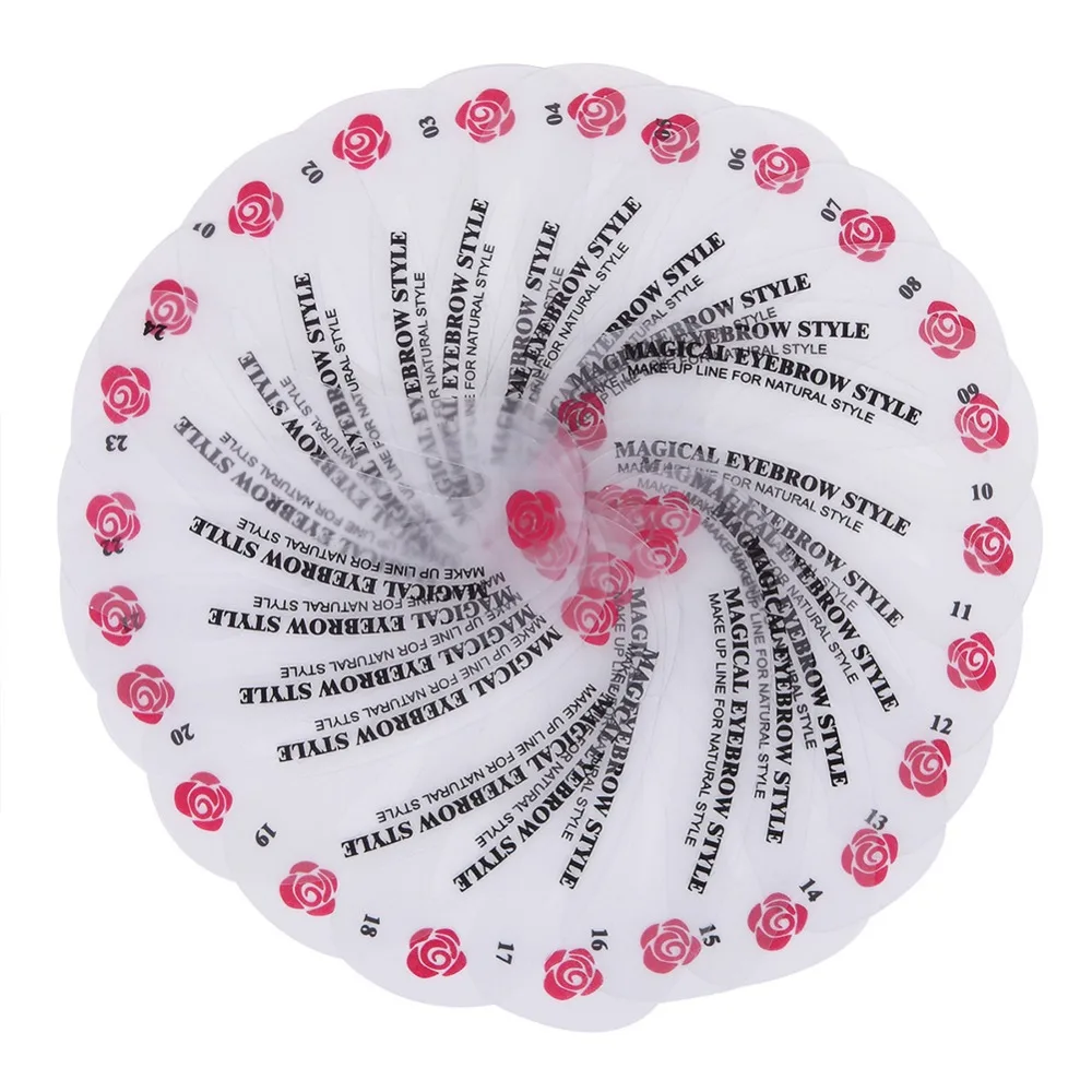24 шт./компл. Pro трафарет для бровей многоразового использования набор глаз DIY