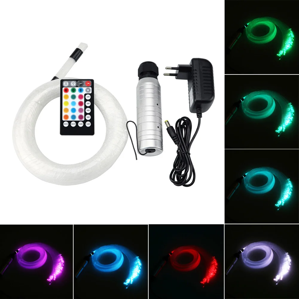 6W RGB волоконно-оптический комплект потолочных светильников 0 75 мм * 150 шт 2 м