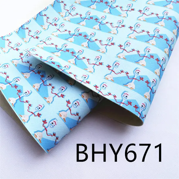 BHY671 1 шт. 20*33 см A4 мультфильм лук девушка кожа viny ткань BHY667 - Цвет: BHY671