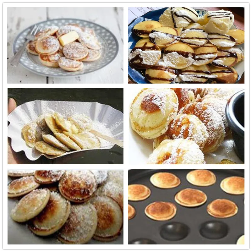 Электрический poffertjes производители сковороды 52 отверстия голландский мини для