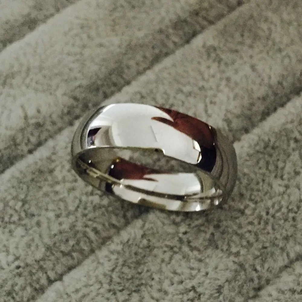 Мужское кольцо из нержавеющей стали anillo классическое серебряное 8 мм Размер