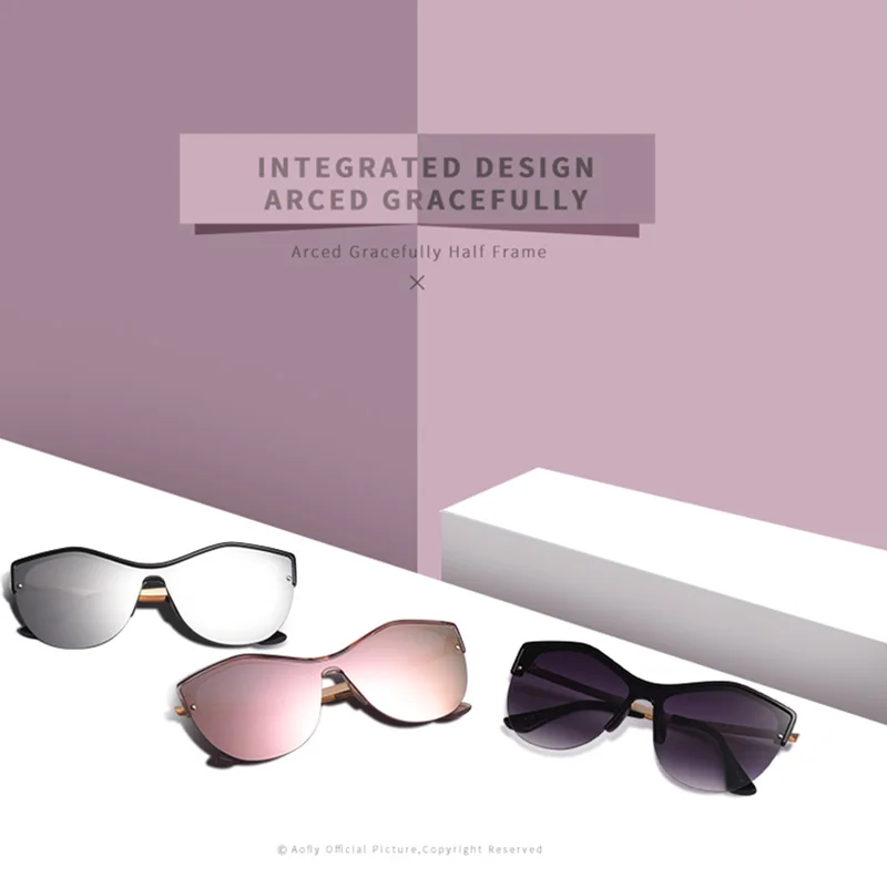 AOFLY BRAND DESIGN Women Cat Eye Sunglasses Female Retro Style Shades UV400 Oculos de sol Feminino A113 | Аксессуары для одежды