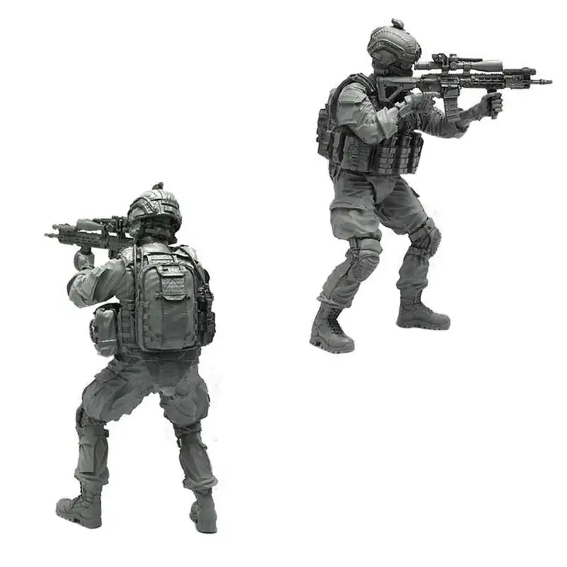 Dongzhur 1/35 спецназ Снайпер полимерный Солдат модель изящная миниатюрная сборная игрушка ручной работы подарок полимерные фигурки Tlp-04
