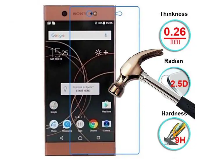 2 упак./лот для Стекло sony Xperia XA1 ультразакаленное защитное Стекло для Экран протектор sony Xperia XA1 ультра Стекло для sony XA1 Ультра