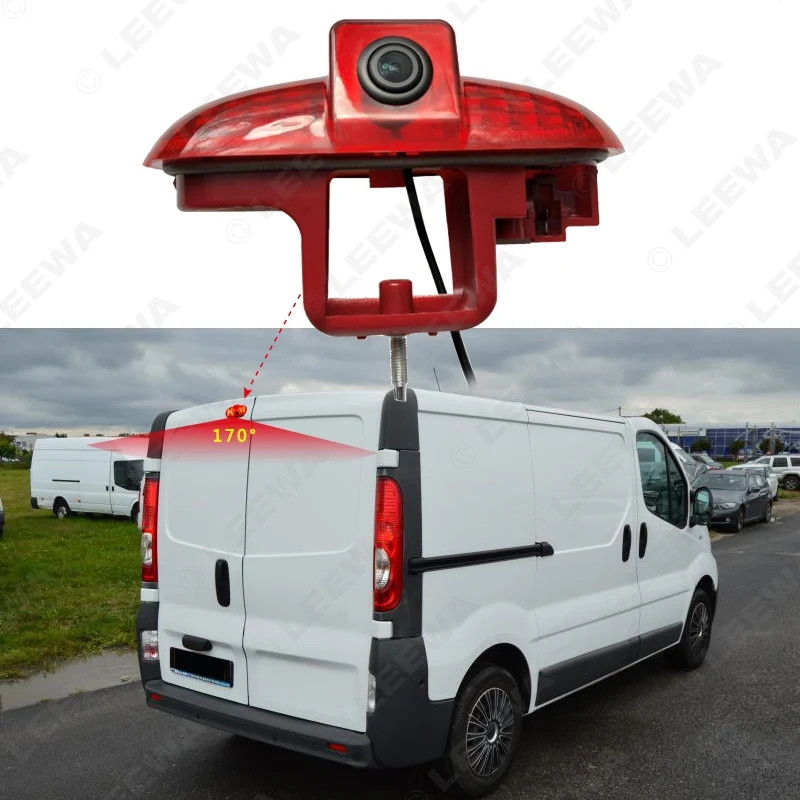 Новинка LEEWA! CCD Автомобильная камера заднего вида с стоп сигналом для Renault Trafic Opel