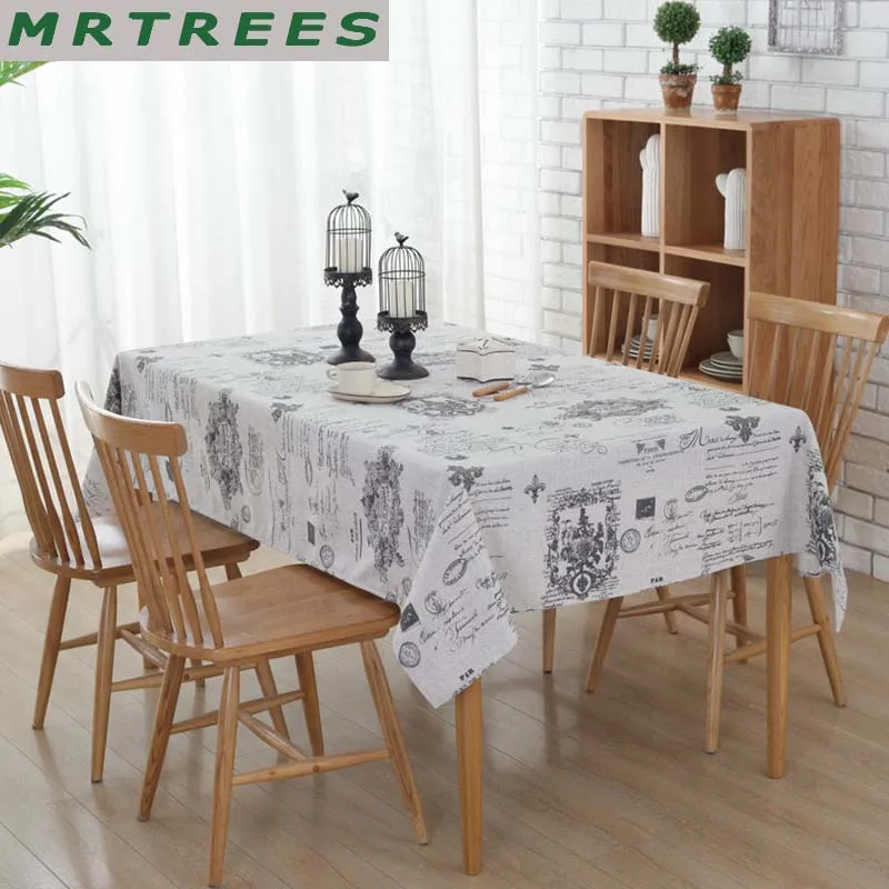MRTREES Новая Европа хлопок печатных скатерть ручной работы прямоугольник покрытие