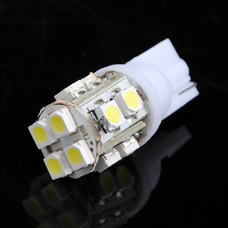 10 шт./партия Автомобильный светодиодный фонарь T10 W5W 168 194 SMD 3528 цветной для