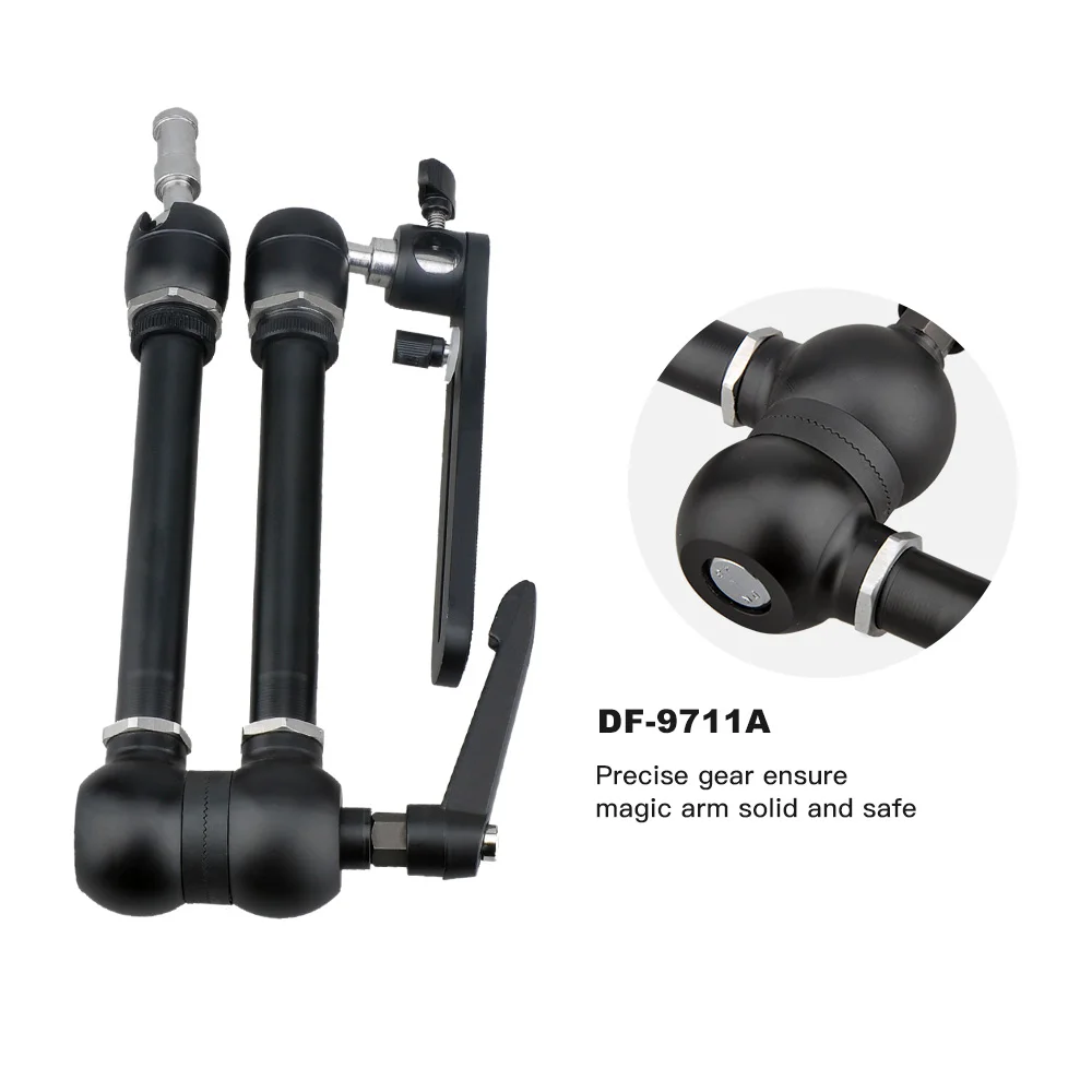 

DF DSLR Camera Stabilizer Gimbal Accessories Adjustable Articulating Magic Arm for Microphone Camcorder LCD Monitor LED Light
