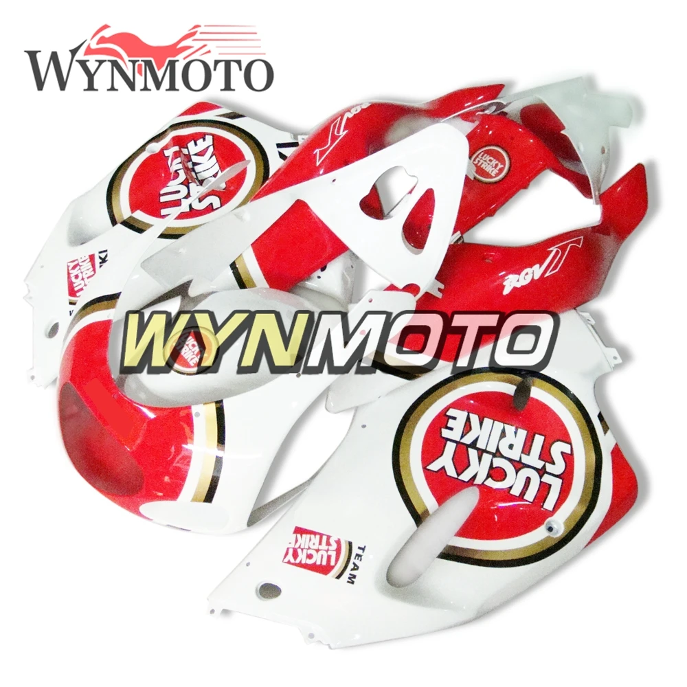 

ABS Plastic Motorcycle Full Fairing Kit For Suzuki RGV250 VJ23 1995 1996 95 96 Bodywork LUCK STRIKE White Red Cowlings Body Kit