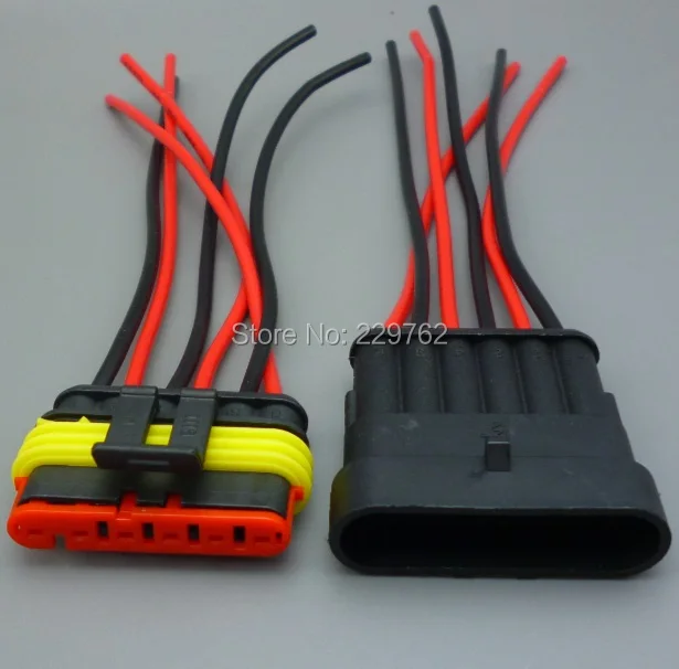 Shhworld 2sets1 pin 2 PIN 3PIN 4 6 5 контактный провод запечатанный разъем автомобильный