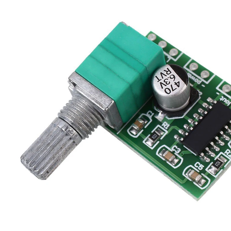 Цифровой Усилитель PAM8403 mini 5V плата с переключателем и потенциометром питанием от