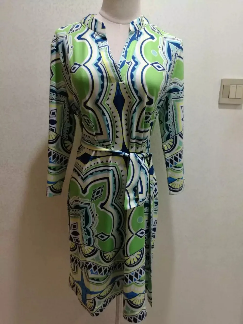 [EFATZP] Новые бренды класса Люкс женское кольцо с зеленым принтом элегантные 3/4