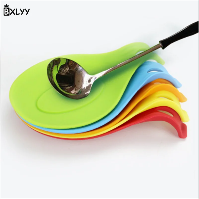 BXLYY Promotion 1pc Silicone Spoon Chopsticks Pad Multi-function Tableware Kitchen Gadget Accessories Baking Pan Knife.7z | Дом и сад