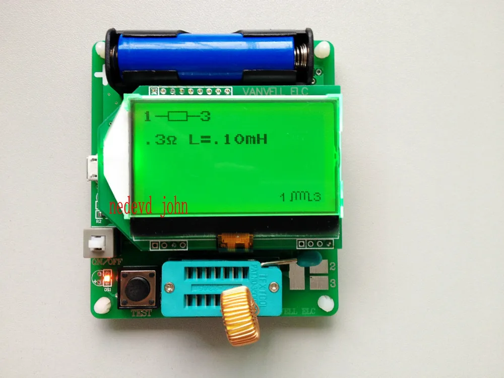 Многофункциональный тестер сопротивления индуктора конденсатора ESR DIY MG328
