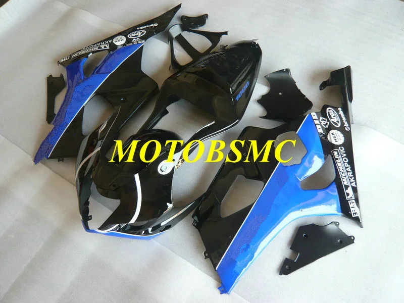 Набор обтекателей под заказ для GSXR1000 K3 03 04 GSXR 1000 2003 2004 ABS синий глянцевый черный