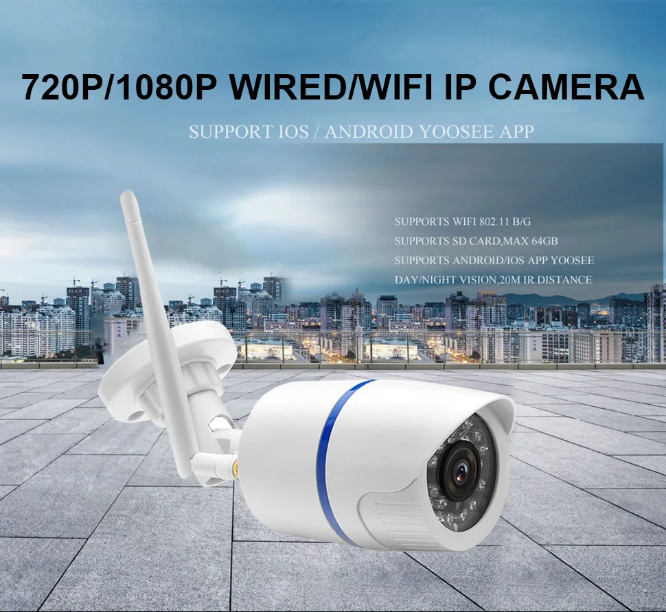 Ip камера 720 P 960 1080 Wifi Крытая наружная безопасности беспроводная видеонаблюдения