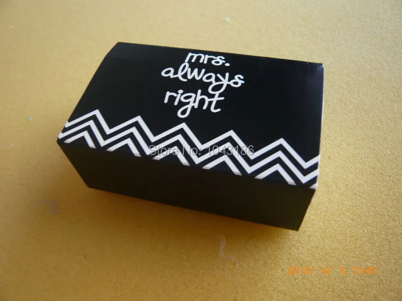 wedding sweet favor box -- Mr Right&ampMrs Always Right Favor Box Small Candy Chocolates 60pcs/lot | Дом и сад