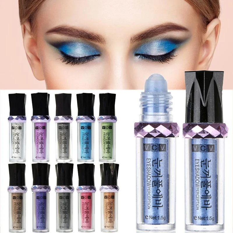 Новинка 14 цветов шариков для век shimer Gold Eyeshadow Pen женщин и девушек долговечные