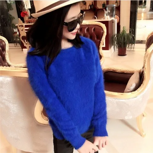 New Autumn and Winter Fashion Mink Cashmere Women Sweater Pullover Warm Free Shipping S1192 | Женская одежда