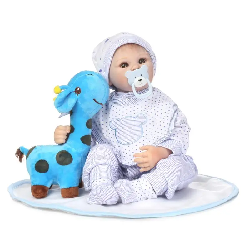 

Кукла Reborn, 22 дюйма, мягкая, силиконовая, мягкая, для детей, подарок на Рождество