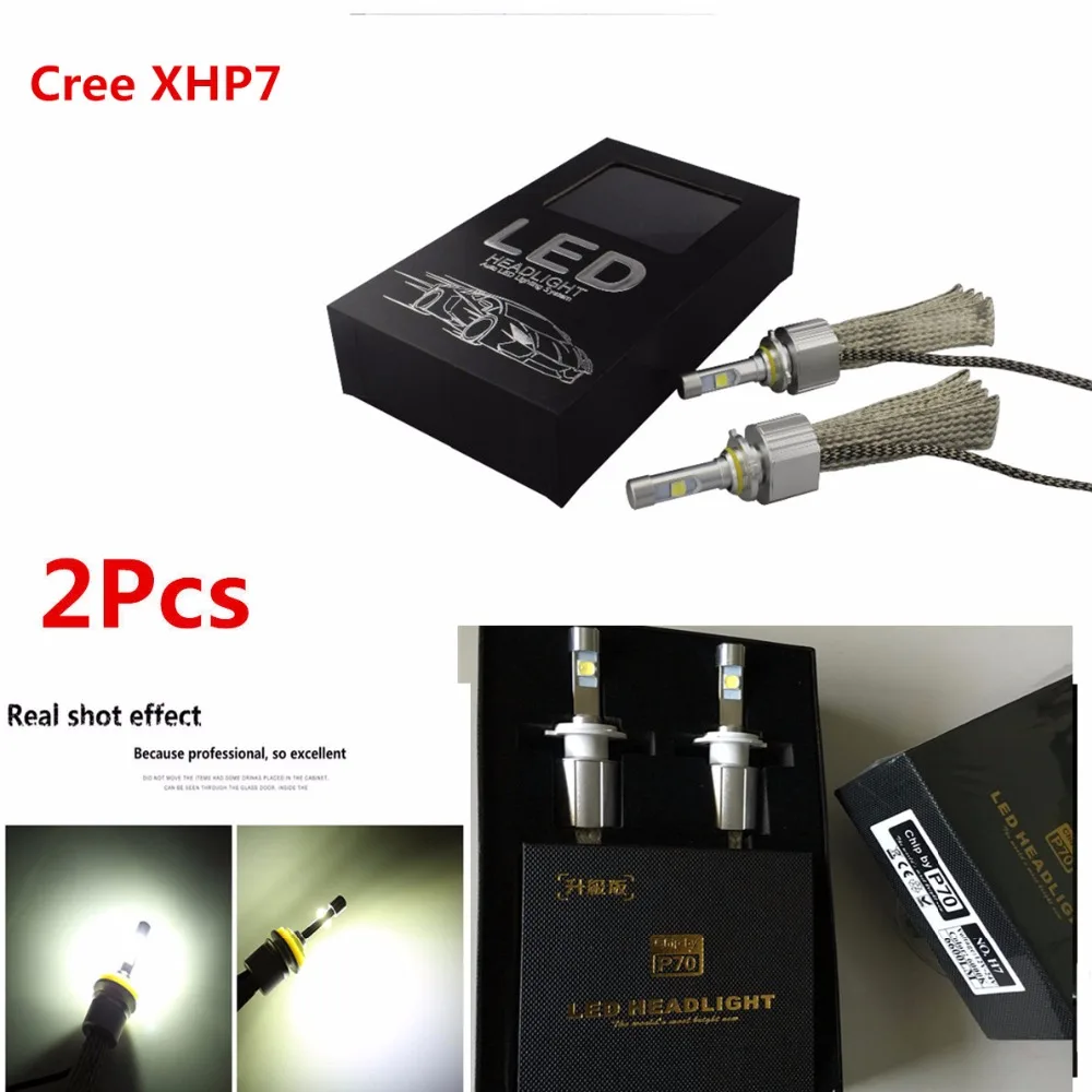Лучшая цена! 1 комплект 55 Вт/110W EMC Cree XHP70 чип светодиодный фар автомобиля лампы H4 H7