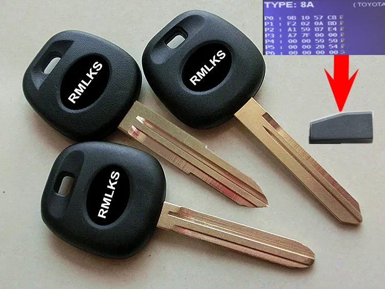 RMLKS сменный транспондерный ключ H Chip Uncut Blade подходит для Toyota Camry Corolla Key Fob|chip keys|chip key