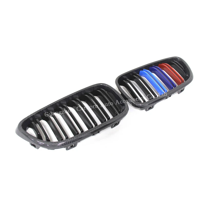 Передняя решетка радиатора для BMW 2 серии F22 Coupe F23 Convertible F87 M2 2014-ON Dual Slat Double из