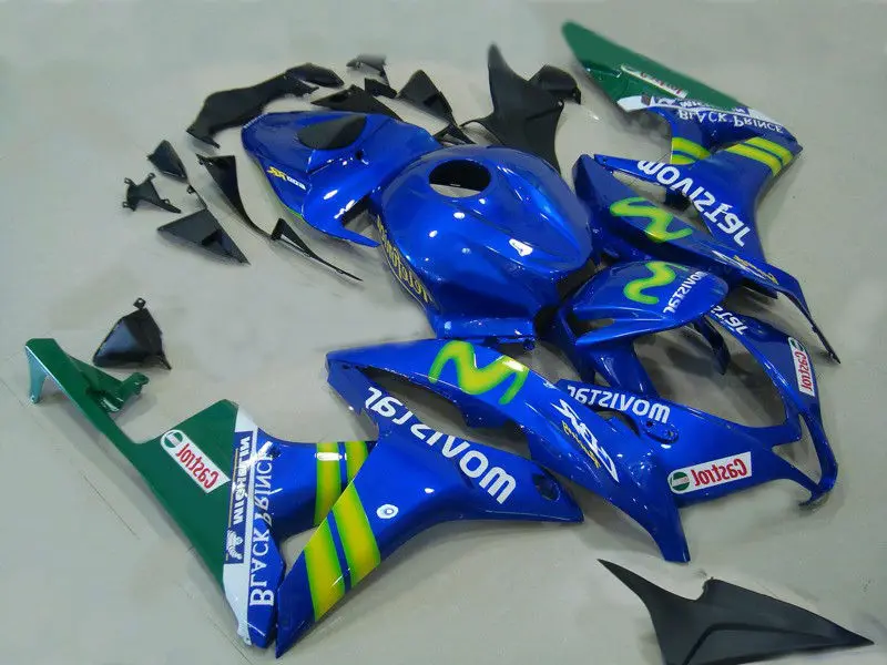 

L36-Cool green blue Fairings set+gifts injection mold Motorcycle Fairing kit for CBR600RR F5 07 08 CBR 600RR 2007 2008 cbr600rr