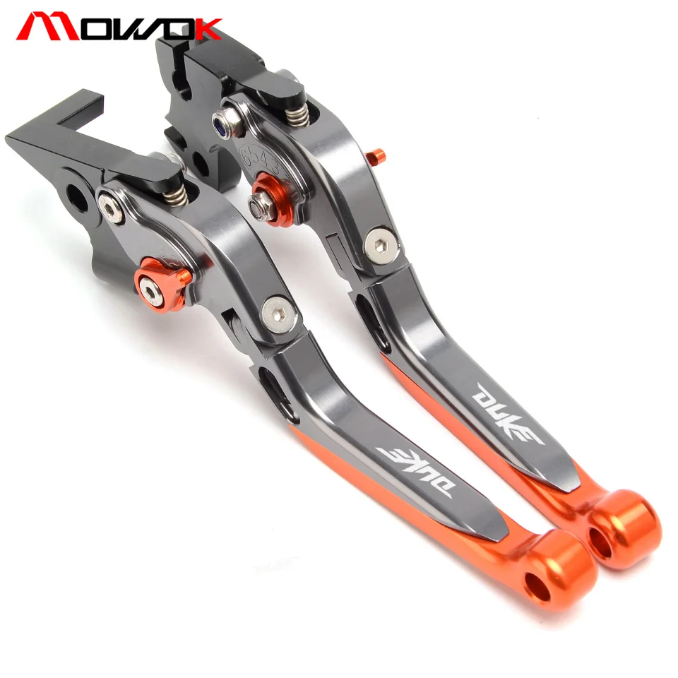 titanium Мотоцикл с ЧПУ Алюминий Рычаги Тормозная система сцепления для DUKE duke 390 200 125 2013 - Цвет: titanium