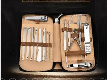 DHL 50 компл. 15 в 1 Портативный маникюрный набор профессиональных Nail clipper палец