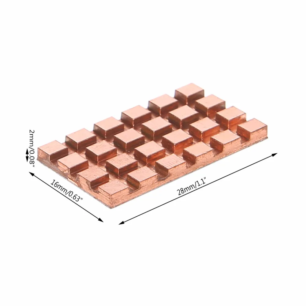 Мини радиатор из чистой меди с интерфейсом PCI E 28x16x2 мм|Кулеры и системы охлаждения