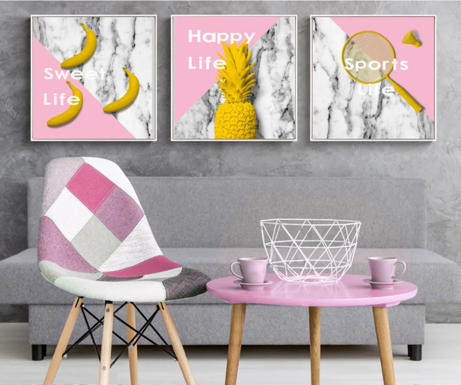 3 шт. декоративные картины в скандинавском стиле без рамки | Дом и сад