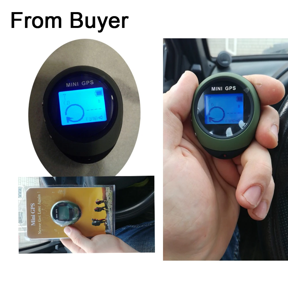Podofo мини gps трекер локатор Finder навигационный приемник Ручной USB Перезаряжаемый с электронным компасом для путешествий на открытом воздухе