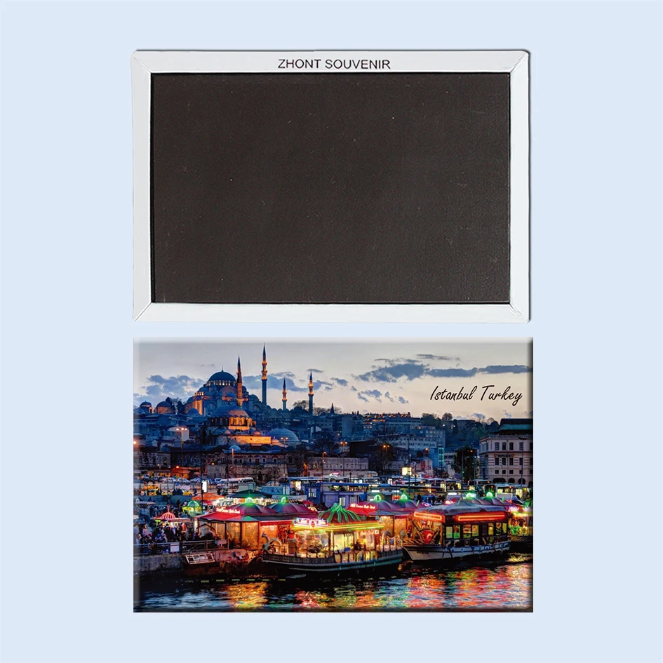Турецкий вечерний рынок в Istanbul22735 сувениры туристического ландшафта магнитный