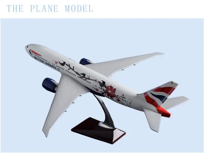 Модель самолета A320 Air Asia из смолы 47 см модель авиакомпании азиатские авиалинии
