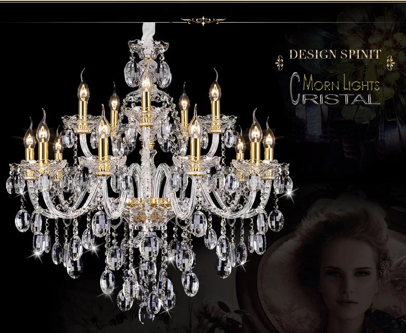 Подсвечник Мария Тереза освещение для гостиной спальни кухни K9 lustre de cristal