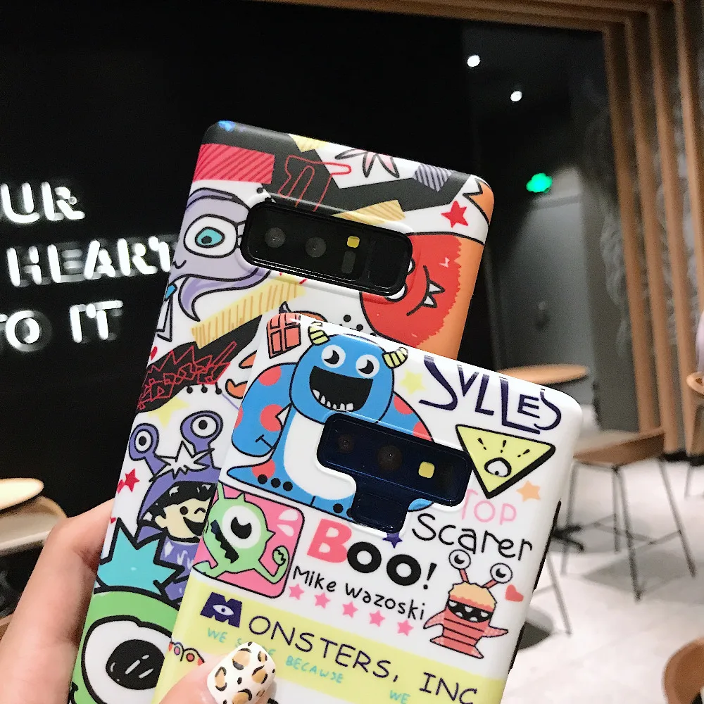 Чехол Marchcover для samsung Galaxy S9 S8 Plus Note 9 8 с милыми мультяшными монстрами Universty Mike мягкий