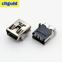 cltgxdd mini usb female connector mini usb 2 0 power jack connector b type 5pin 2feet for mp3mp4gpsradioelectric toypcb